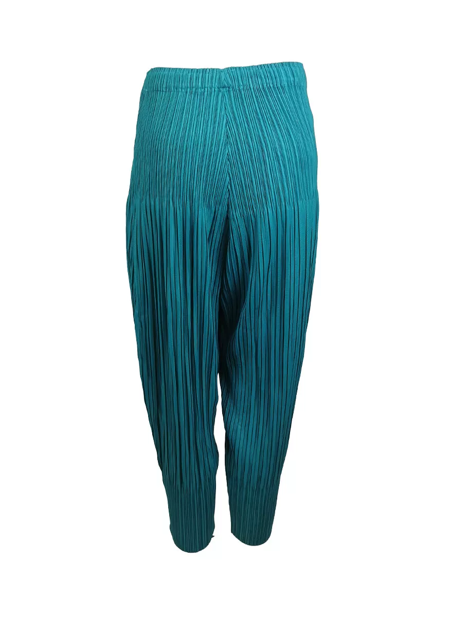 3190069 Pleats Jogger Pants *Turquoise *Backorder