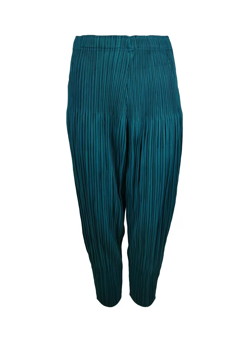 3190069 Pleats Jogger Pants *Turquoise *Backorder