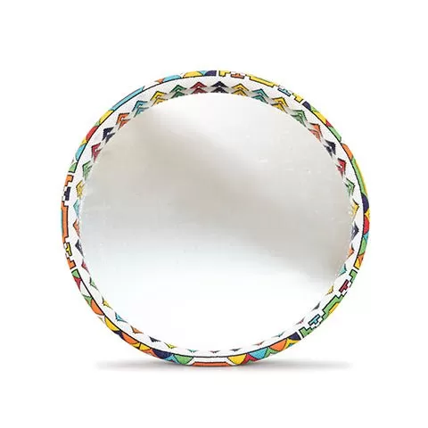 African Beaded Mirror Large | Diamond Design