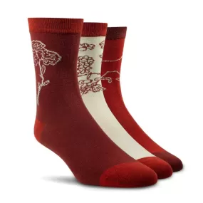 Ariat Ladies Charm Crew Socks Burnt Brick Toile