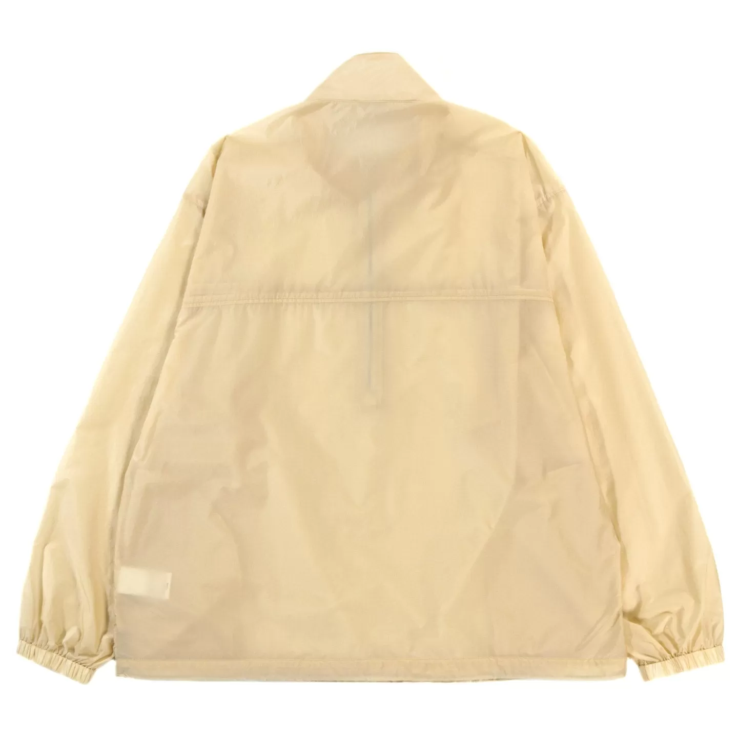 AURALEE LIGHT NYLON HALF ZIP P/O LIGHT YELLOW