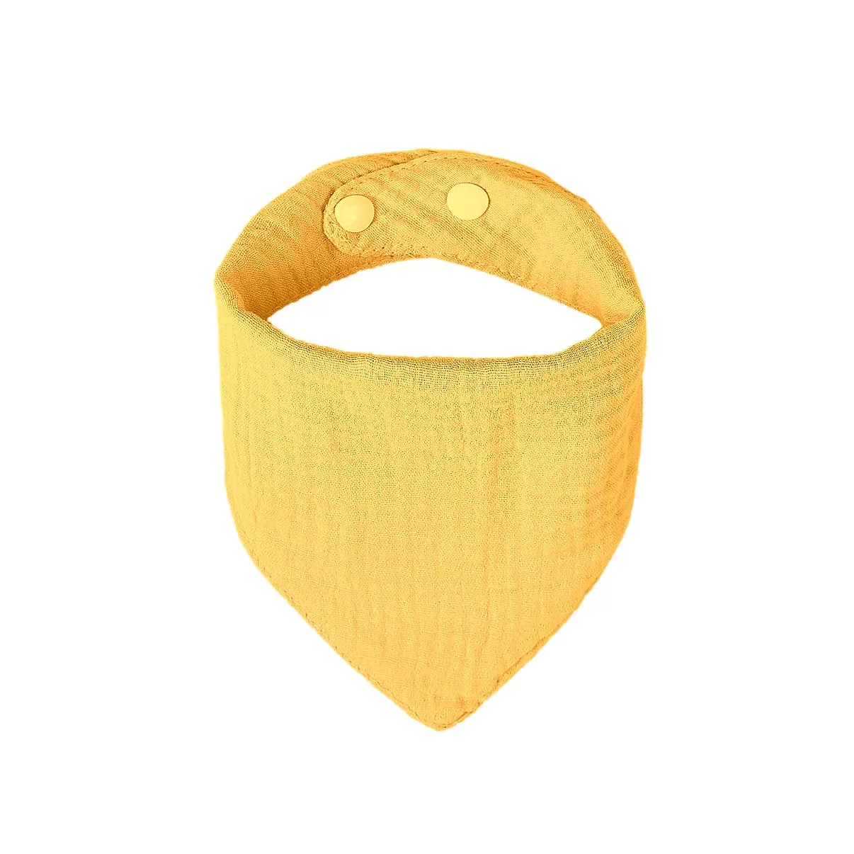 Baby Bandana Cotton Muslin Dribble Bib — Mustard