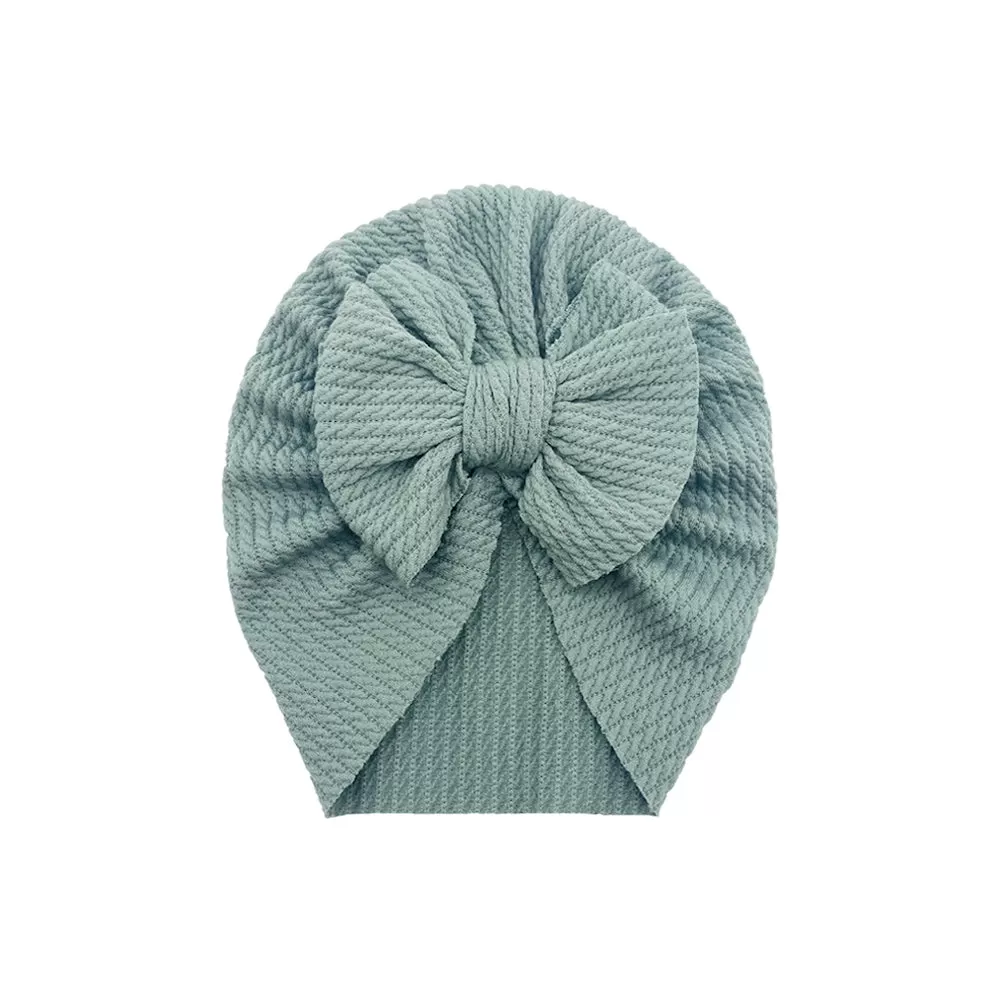 Baby Hattie Bow Turban — Teal