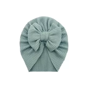 Baby Hattie Bow Turban — Teal