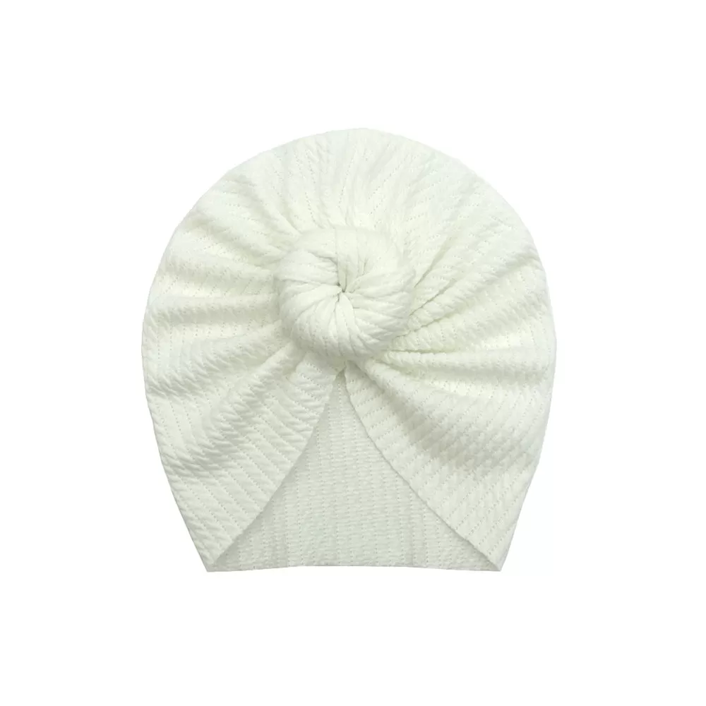 Baby Hattie Donut Turban — White