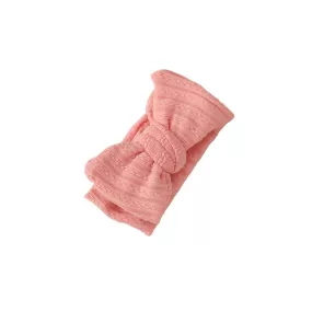 Baby Twill Rib Headband in Coral