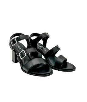 Banter Heeled Sandal in Black