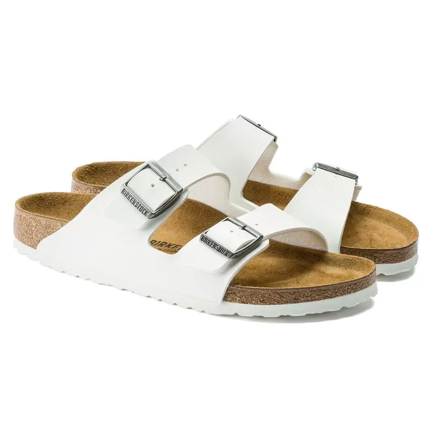 Birkenstock Women's Arizona - White Birko-Flor