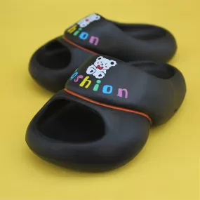 Black Baby Slippers for Baby Boy