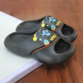 Black Baby Slippers for Baby Boy