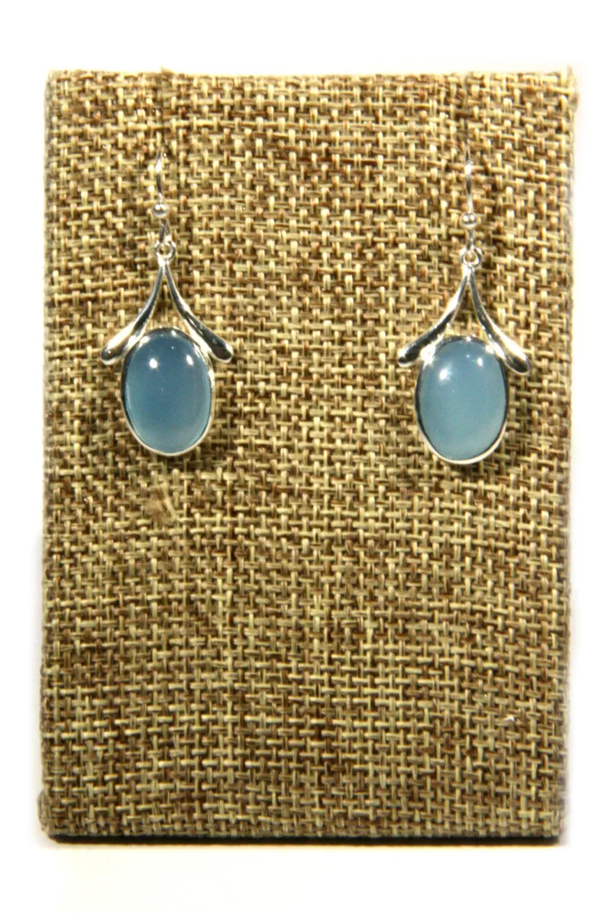 Blue Chalcedony Dangles