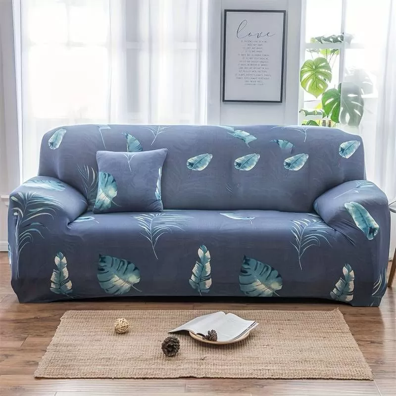 Bohemian-style Printed 3 Seater Sofa Cover   One Piece Pillow Cover