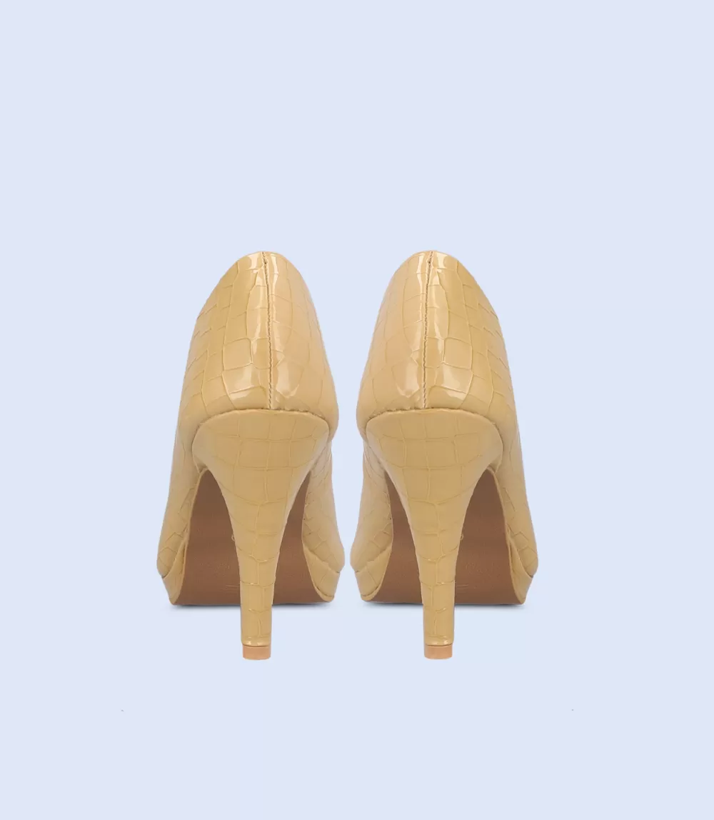 BW8223-BEIGE-Women Casual Peep Toe's