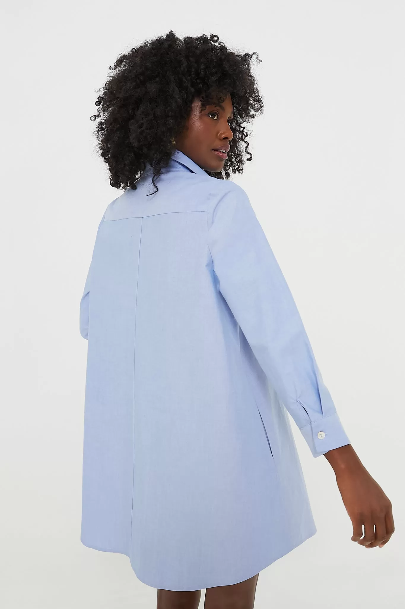 Chambray Harris Shirt Dress