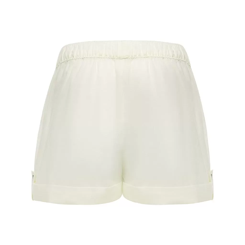 Cream Lounge Shorts