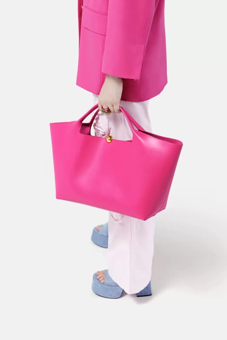 Designer pink tote bags