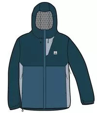 Downpour Recycled Waterproof Jacket - Tidal Blue/Blue Steel