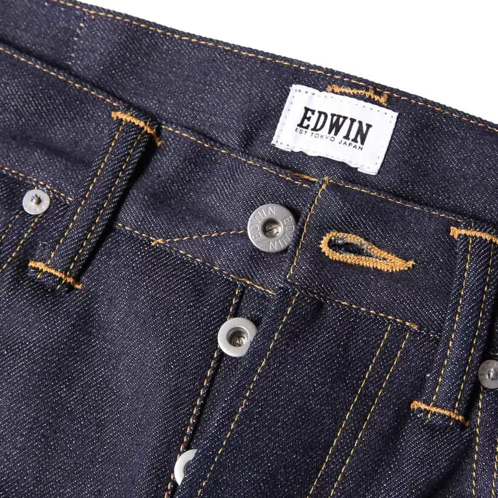 Edwin ED-55 Regular Tapered Jeans 63 Rainbow Selvage Denim - Unwashed