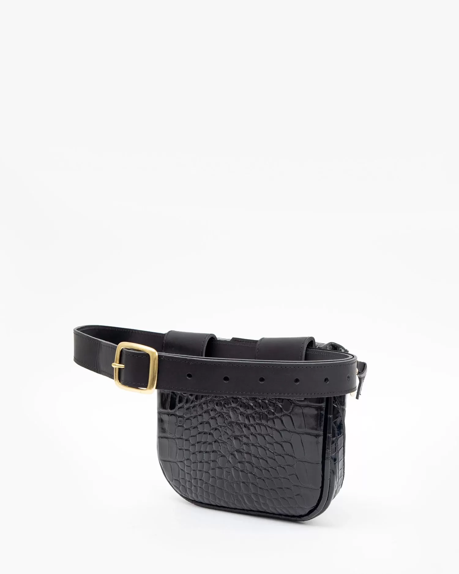 Fanny Pack – Black Croco