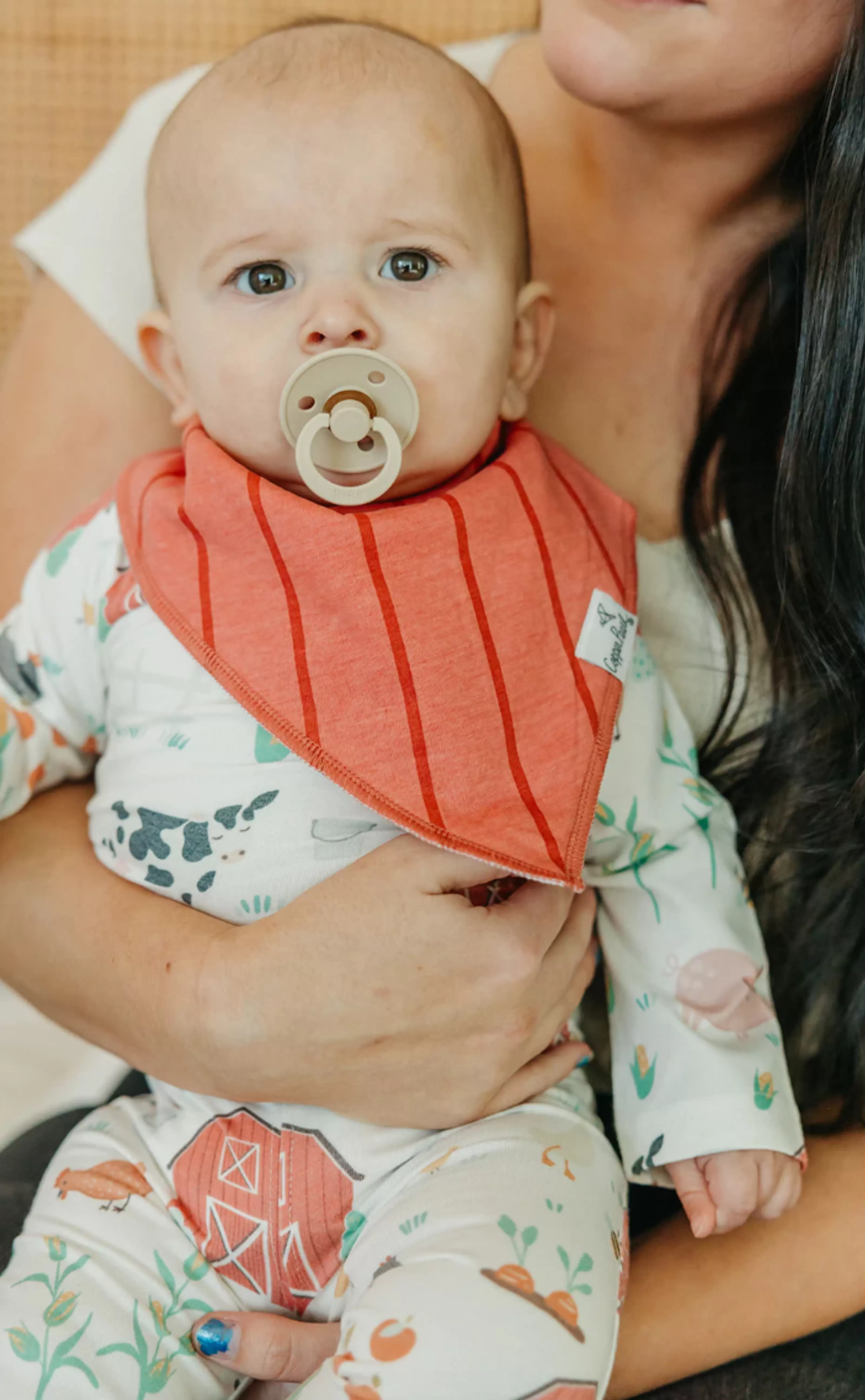 Farmstead Bandana Bib Set (4-Pack) | Copper Pearl