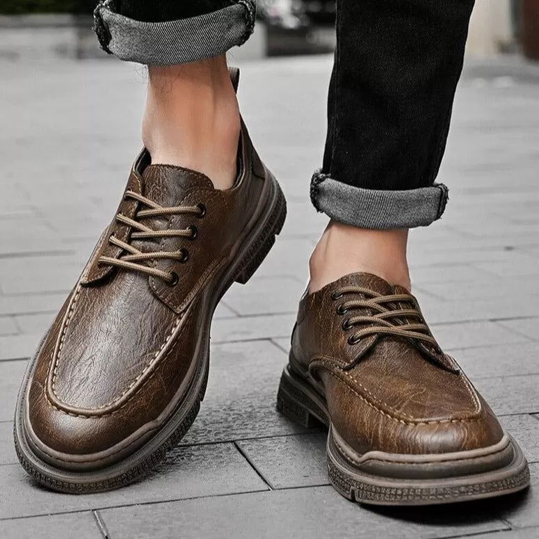 FC156 Hard-Wearing PU Leather Men's Casual Shoes