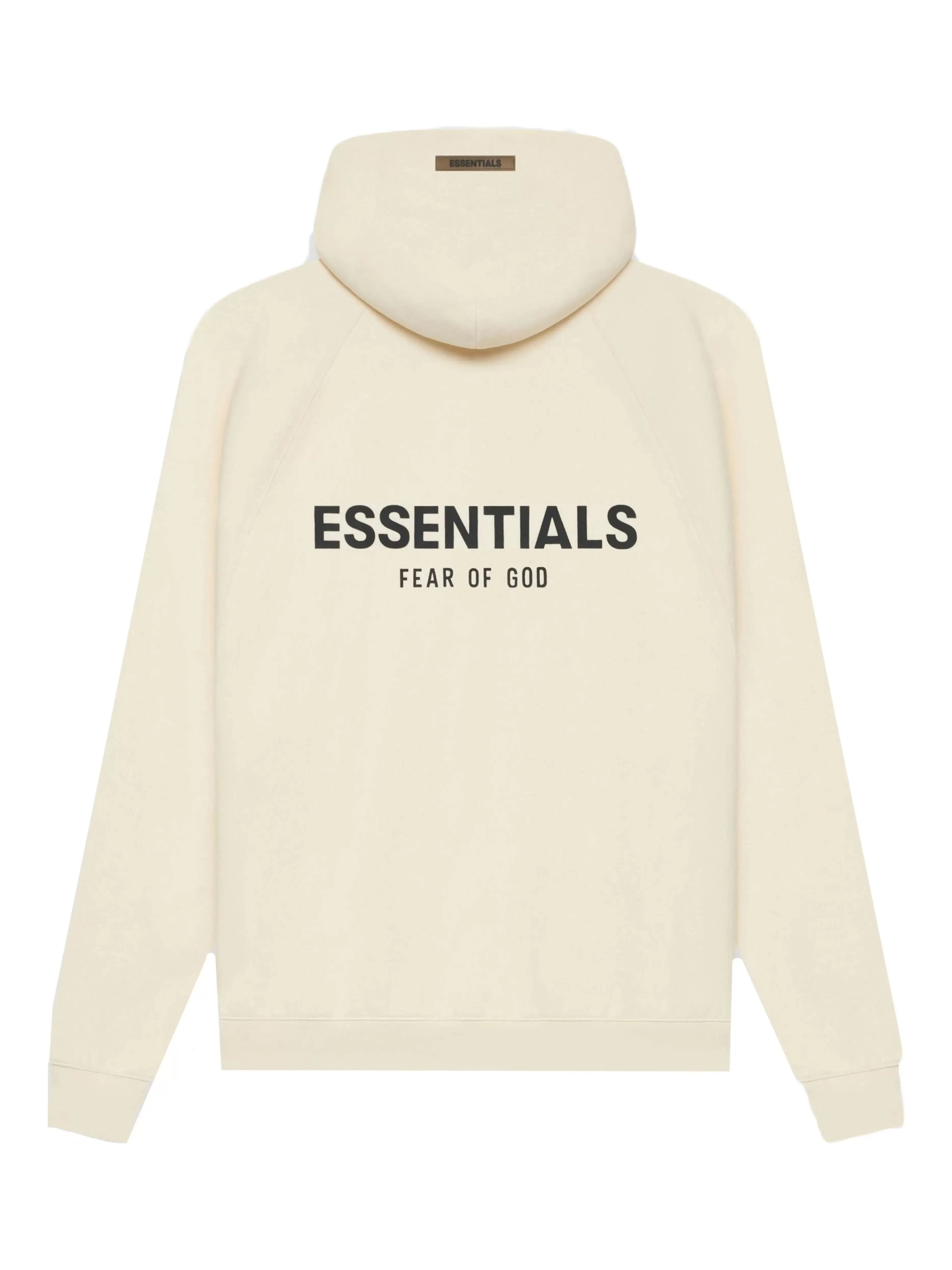 Fear Of God Essentials Back Logo Pullover Hoodie Cream/Buttercream [SS21]