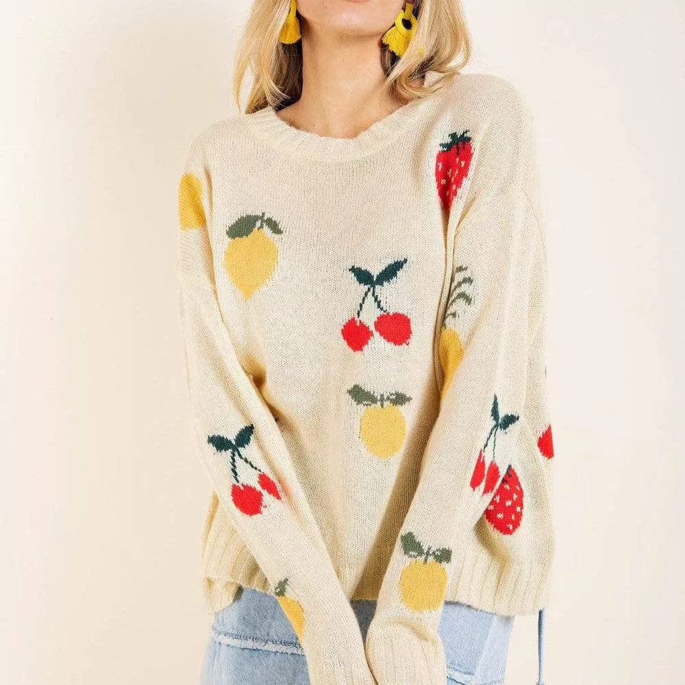 Felicia Spring Time Fruit Sweater