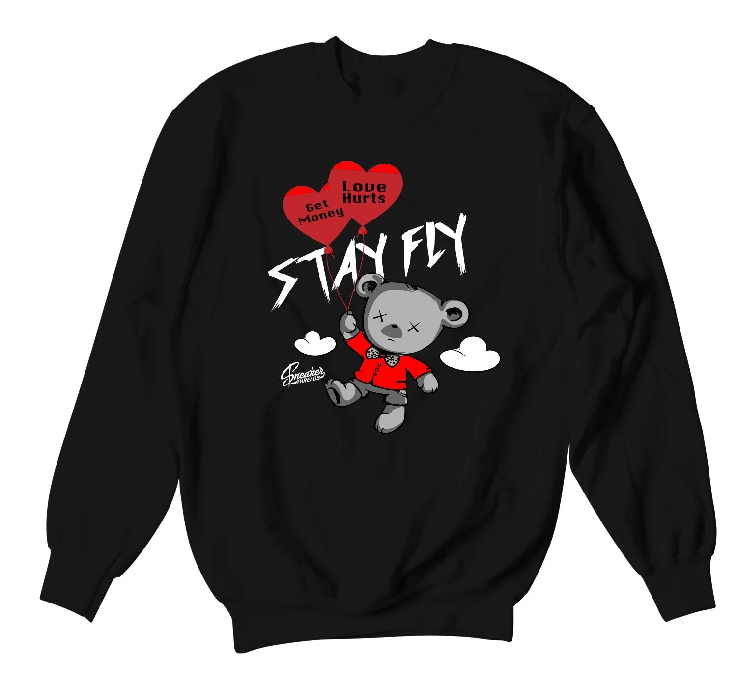 Foamposite All Over Shirt - Money Over Love - Black