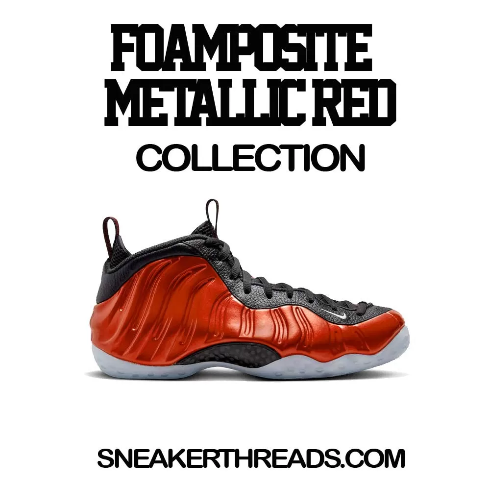 Foamposite Metallic Red Shirt - Fresh Foams - Black