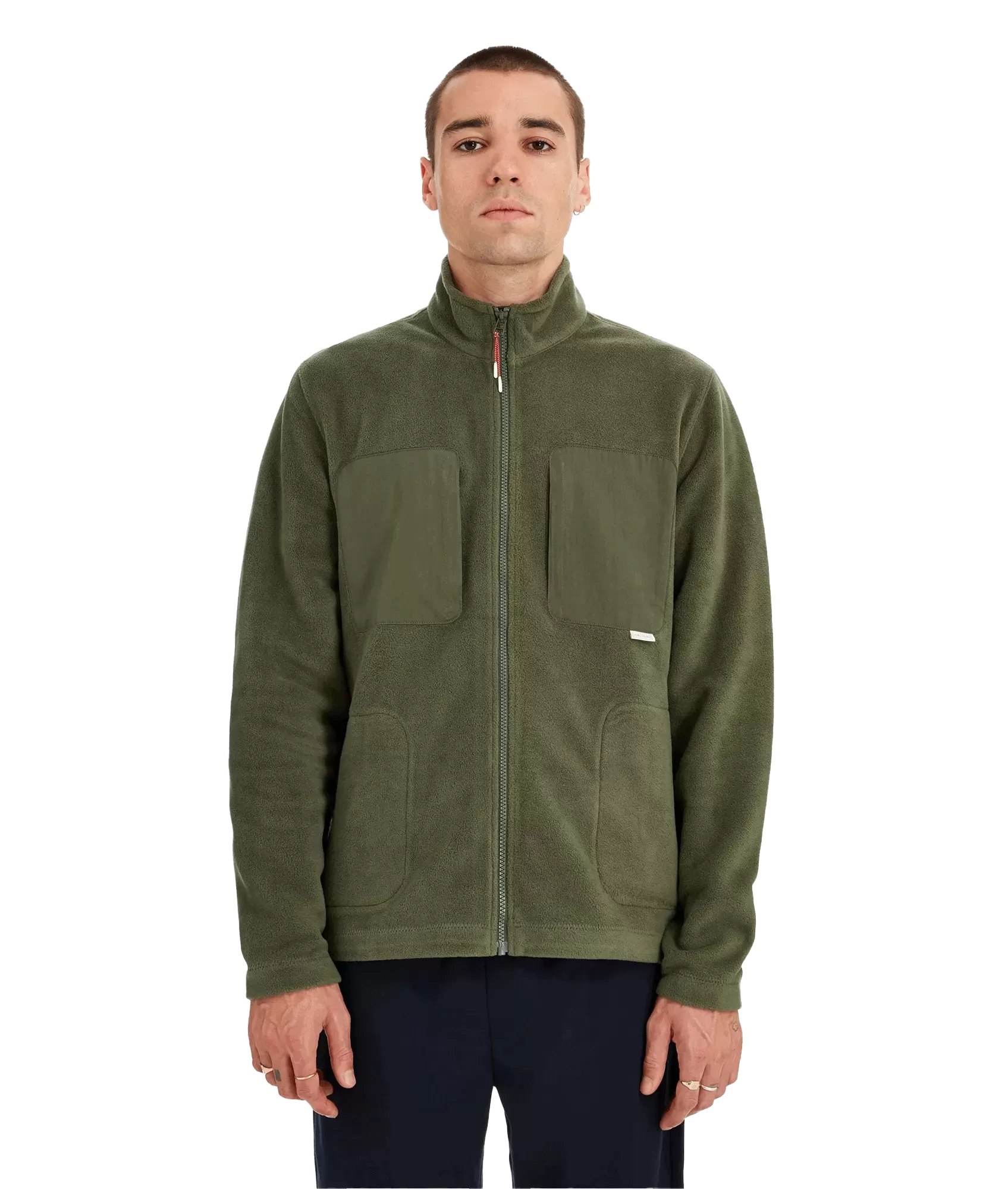 Full Zip Fleece Jacket - Green