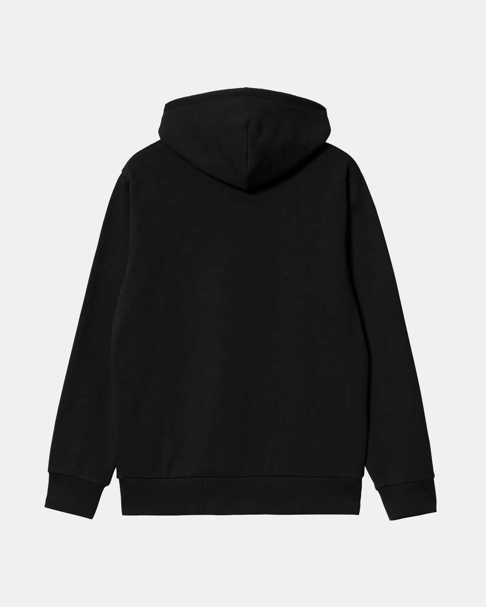 Hooded Script Embroidery Sweatshirt | Black / White