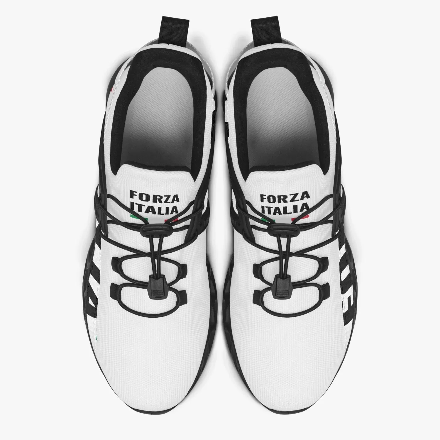 Italy Running Shoes Mesh - "Forza Italia" White