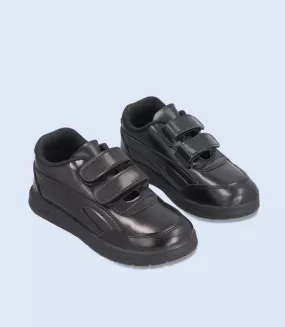 KB0035-BLACK-Boys Casual School Shoes