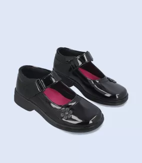 KG0018-BLACK-Girls Casual School Shoes