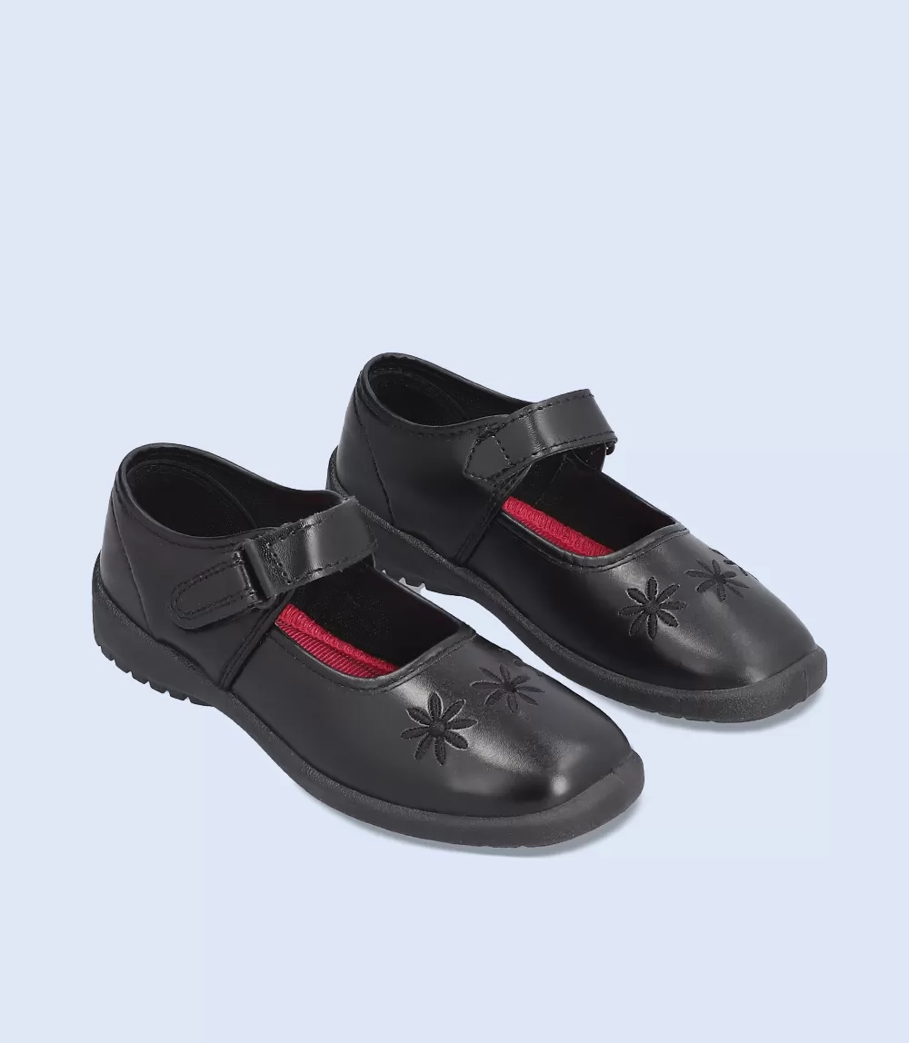 KG0024-BLACK-Girls Casual School Shoes