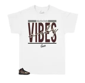 Kids Retro 10 Woodland Camo Shirt - Good Vibes - White