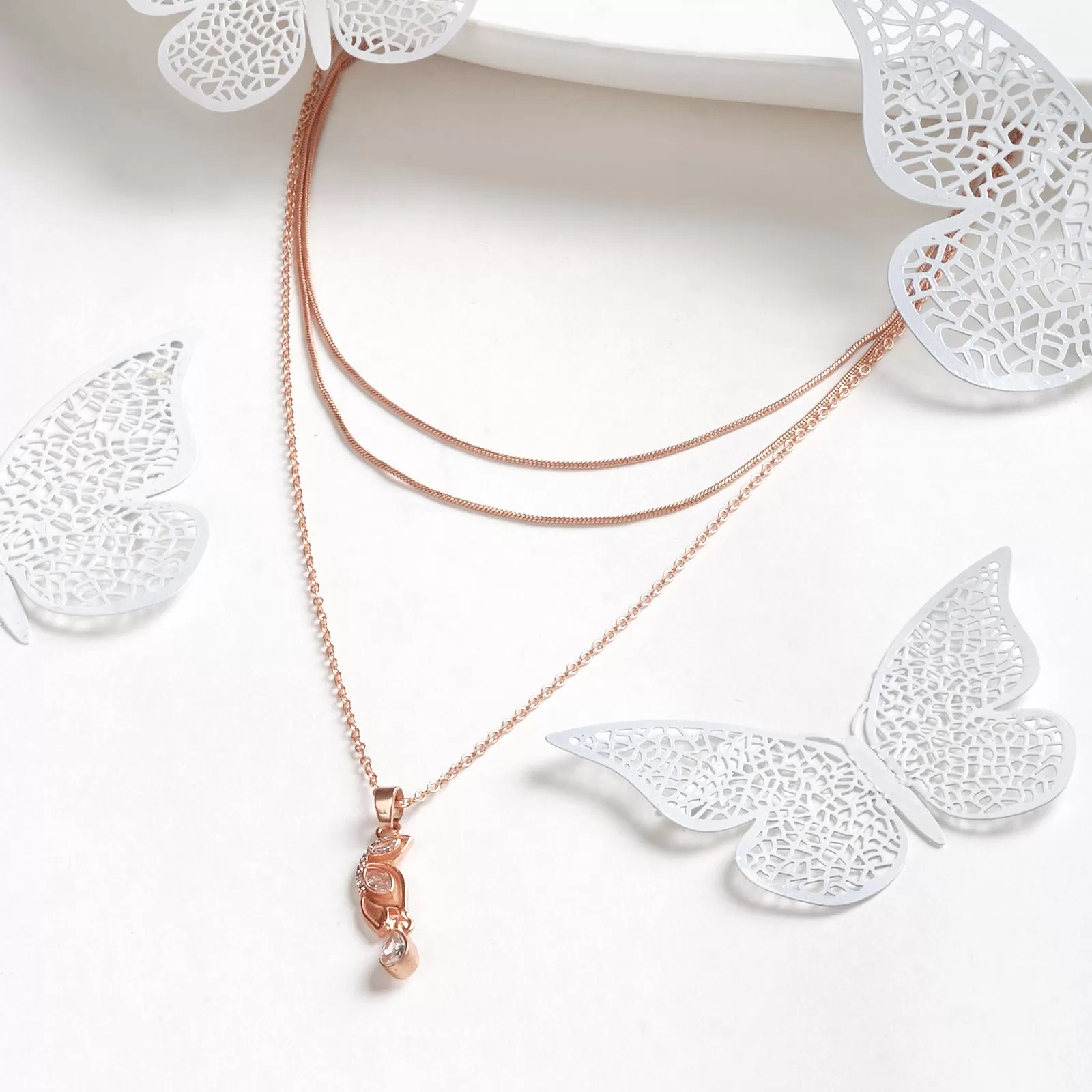 Kimana Rosegold Pendant Chain