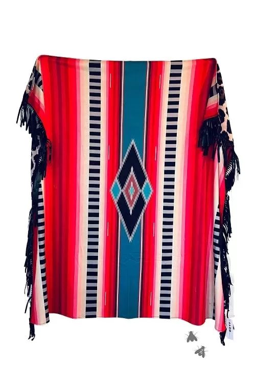 Large Adult Boujee Babe fringe BLANKET