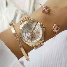 Lily Rose Gold Watch Bracelet Stack