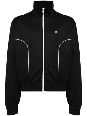 MA STAND COLLAR PIPING DETAIL TRACK JACKET