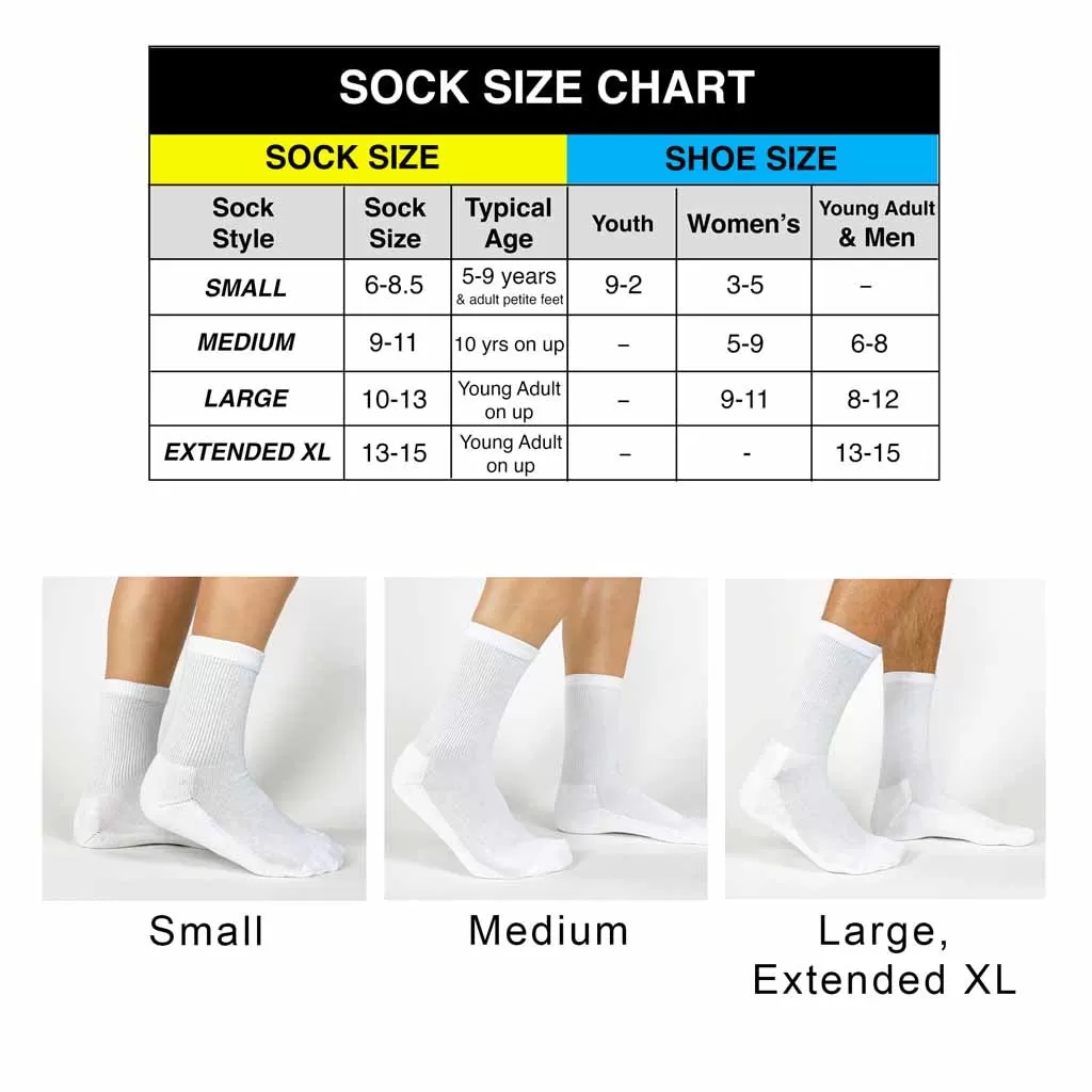 Medium Basic Cotton Ribbed Crew Socks, 3 Pack