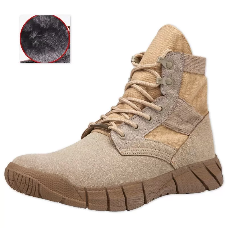 Men Leather Casual Military Winter Shoes