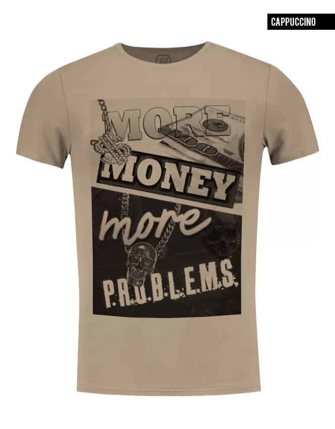 Men's T-shirt "More Money More Problems" / color option / MD336