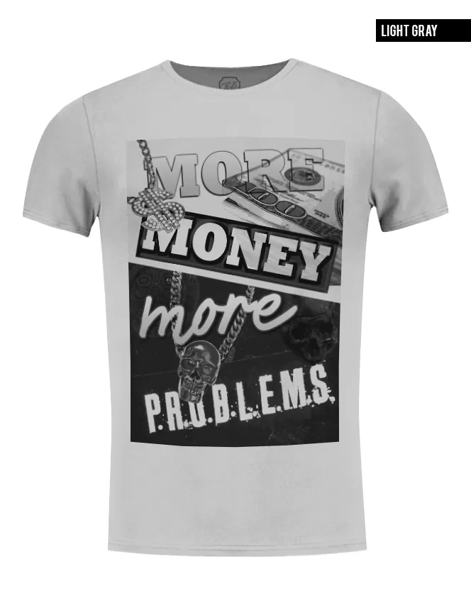 Men's T-shirt "More Money More Problems" / color option / MD336