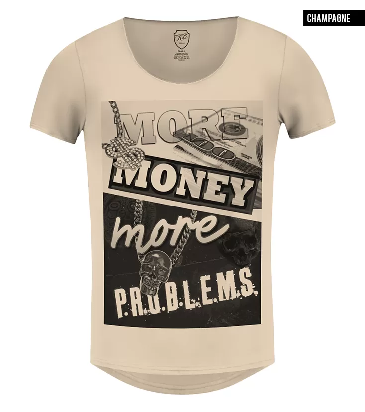 Men's T-shirt "More Money More Problems" / color option / MD336