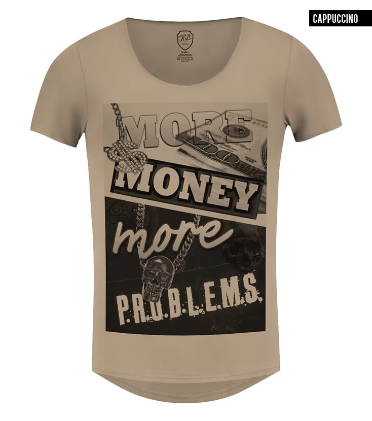 Men's T-shirt "More Money More Problems" / color option / MD336