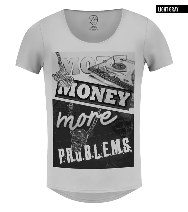 Men's T-shirt "More Money More Problems" / color option / MD336