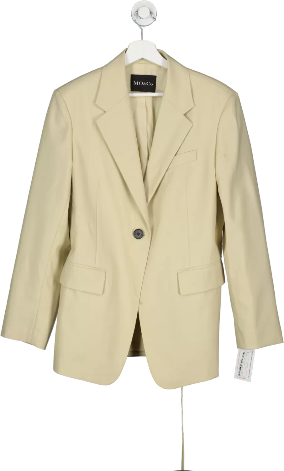 MO&Co. Cream One Button Blazer UK M