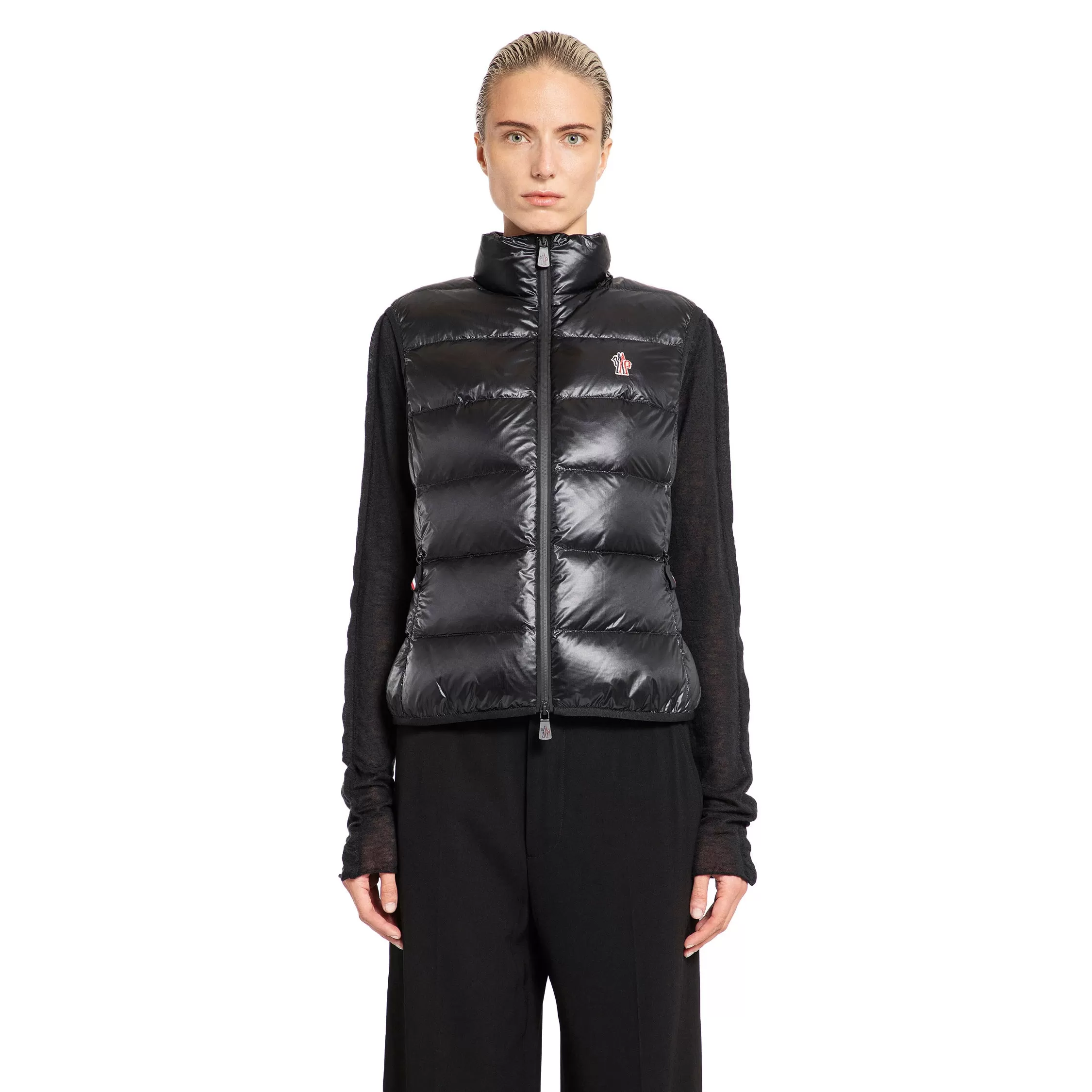 MONCLER GRENOBLE WOMAN BLACK VESTS