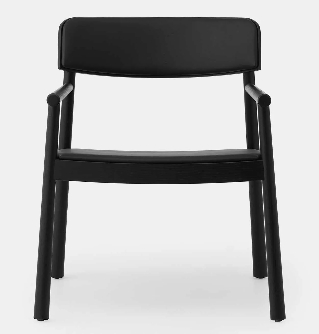 Normann Copenhagen Timb Lounge Armchair Upholstery Black/Black Leather